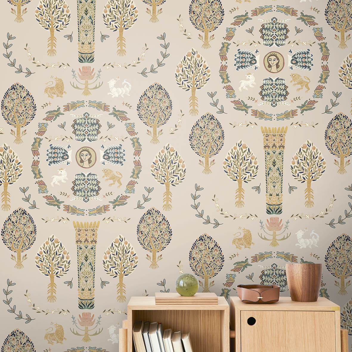 Обои Коптская (бежый фон)