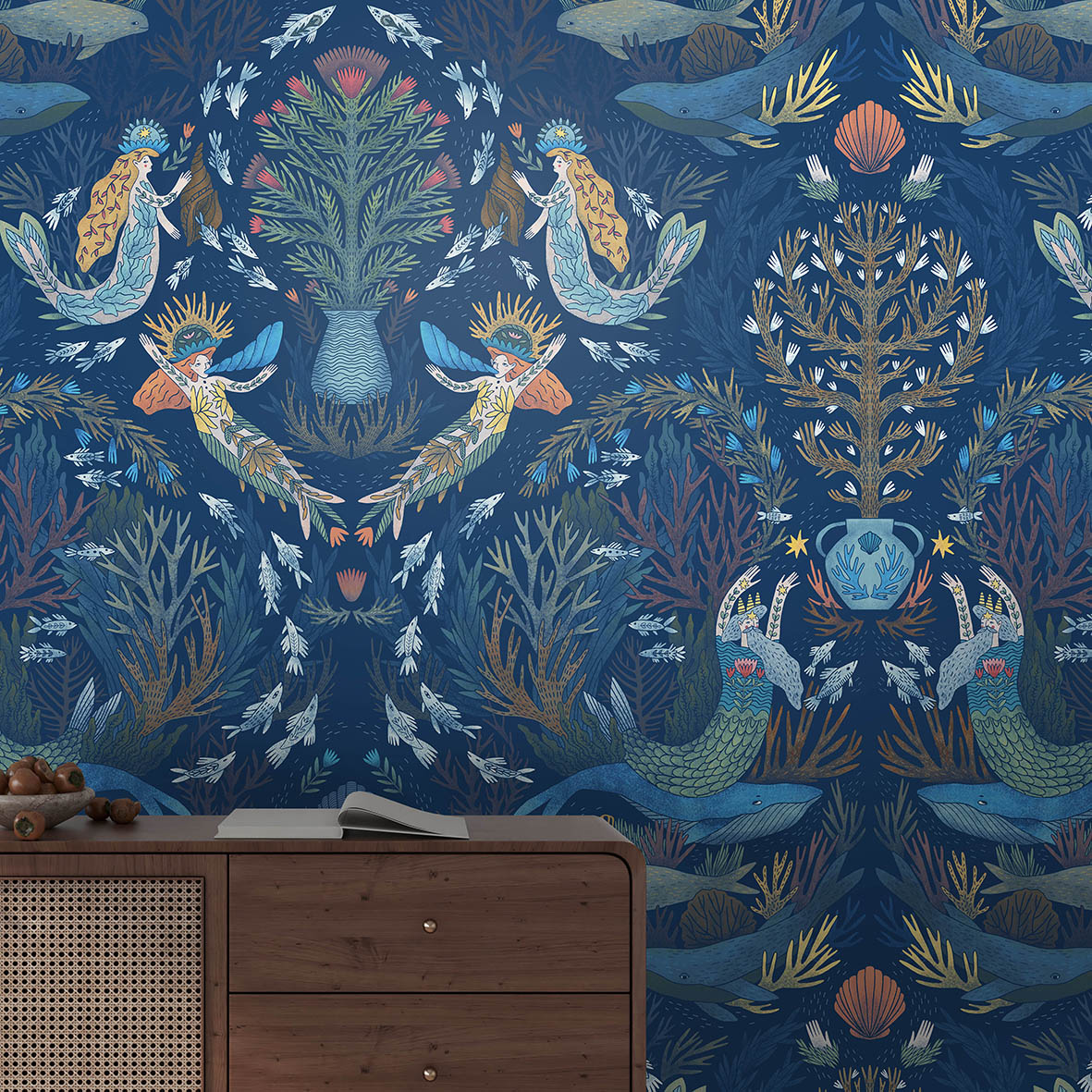 Обои Гандвик (синий фон)