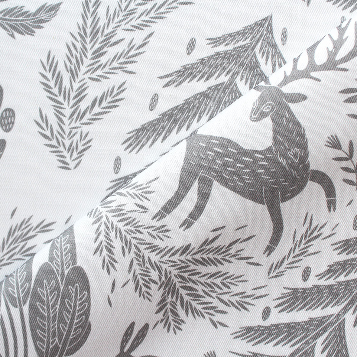 Интерьерная ткань Сосново (серый монотонный)