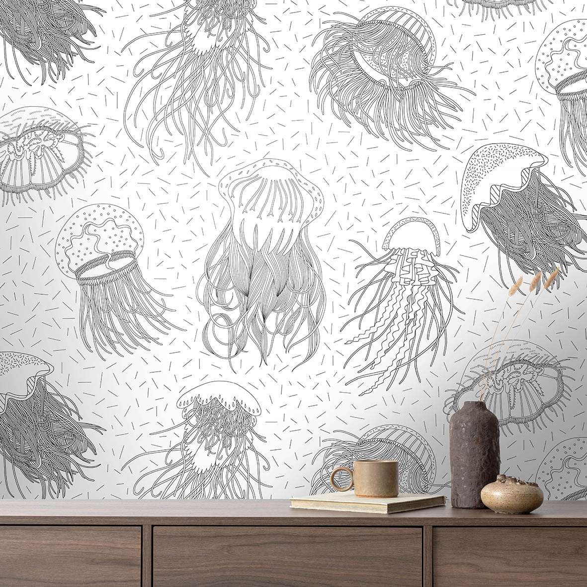 Обои Медузы (светлый фон)