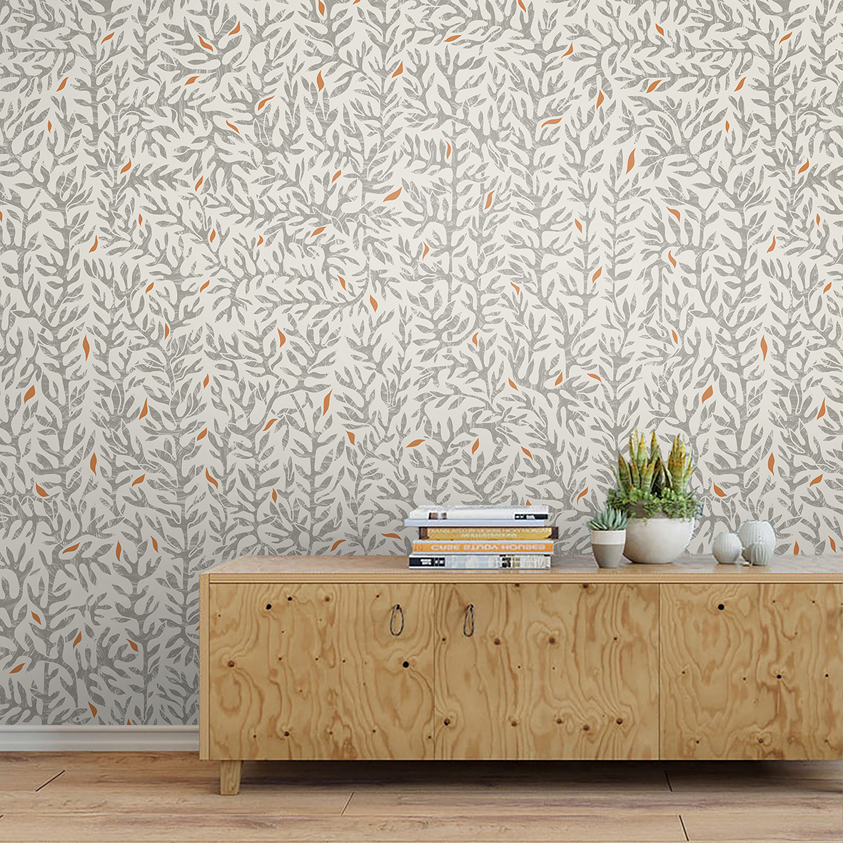 Обои Тули (бежевый фон)