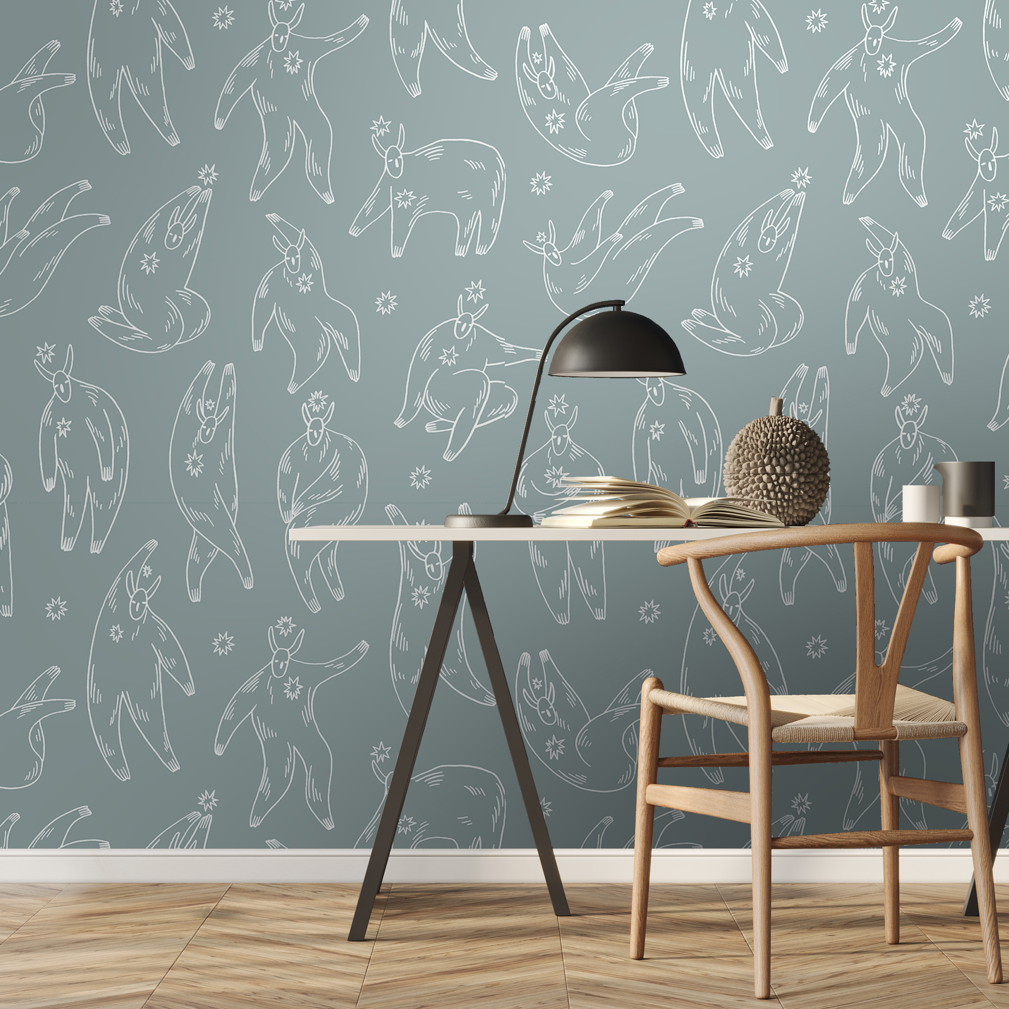 Фотообои Ягморт (голубой фон)