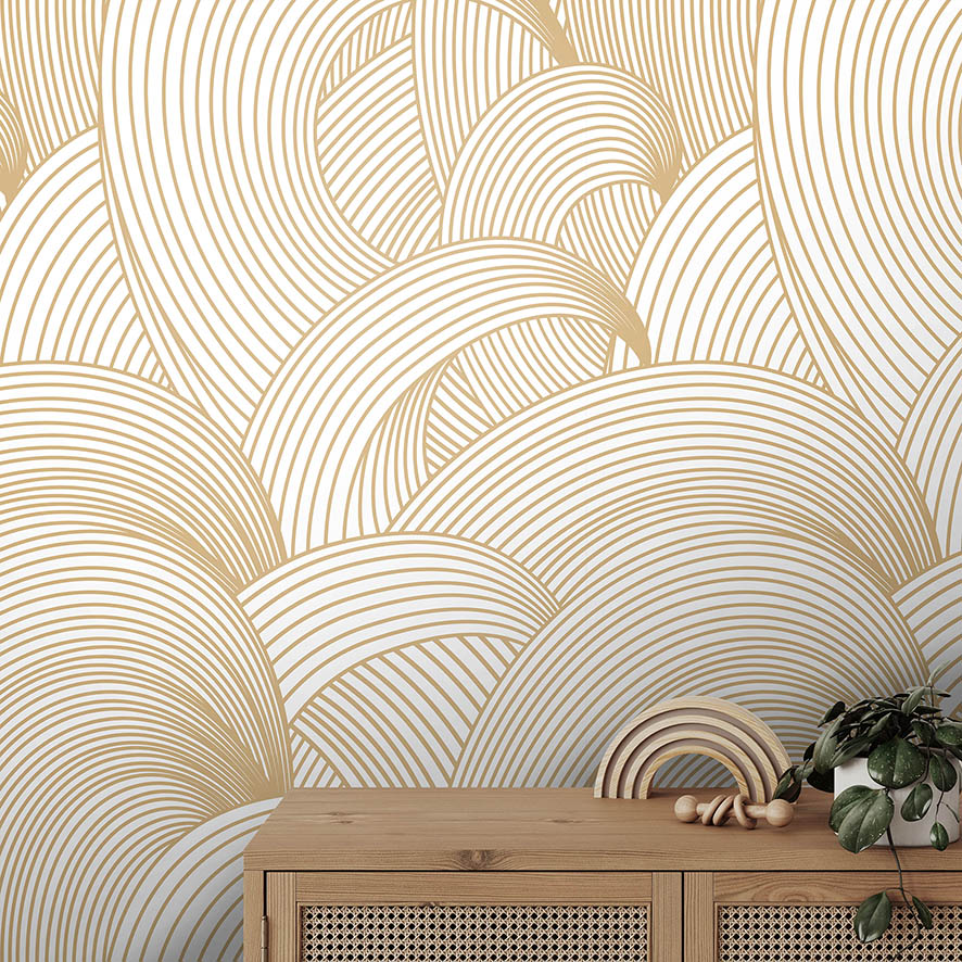 Обои Алуэ (бежевый фон)