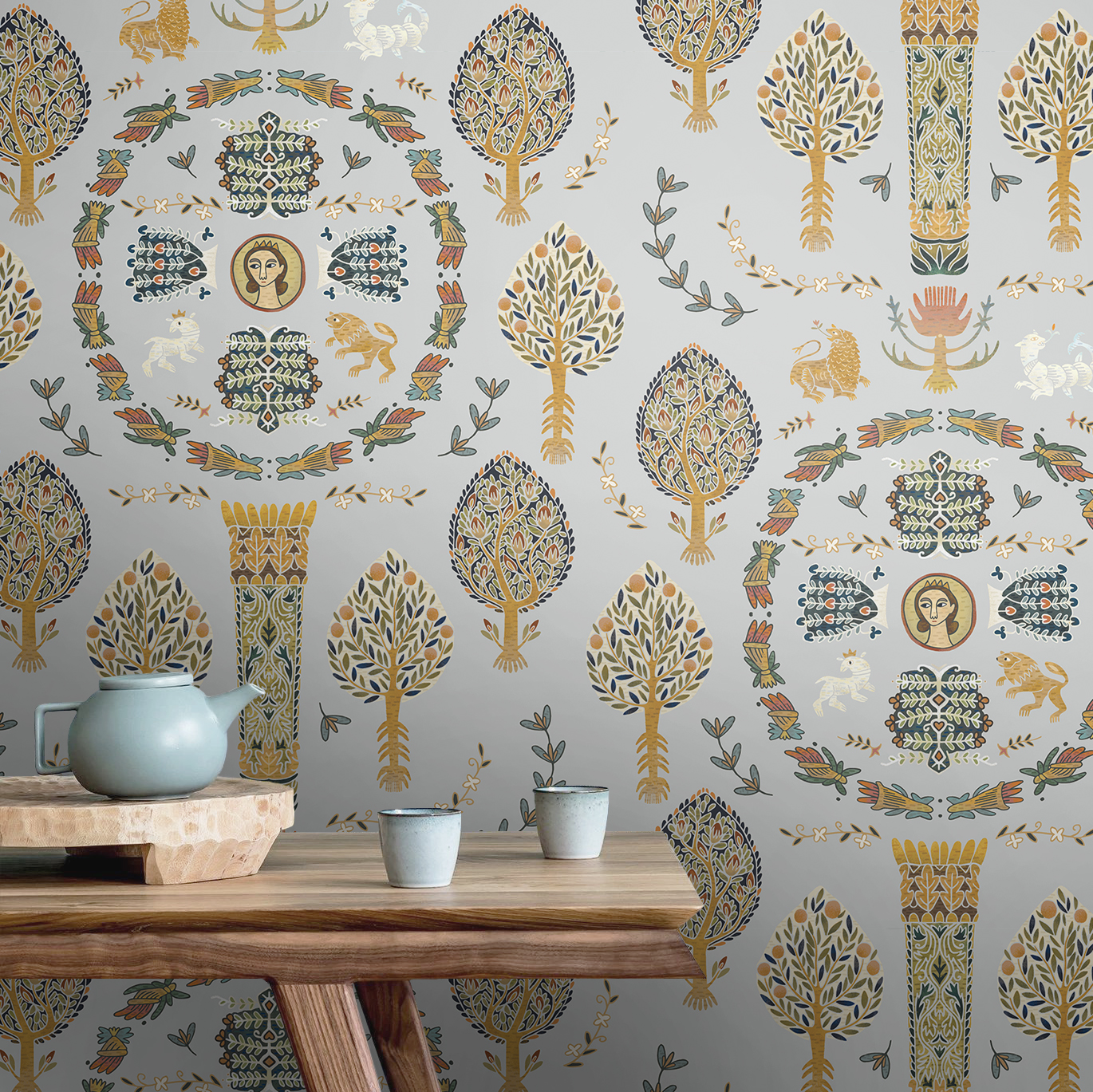 Фотообои Коптская (серый фон)