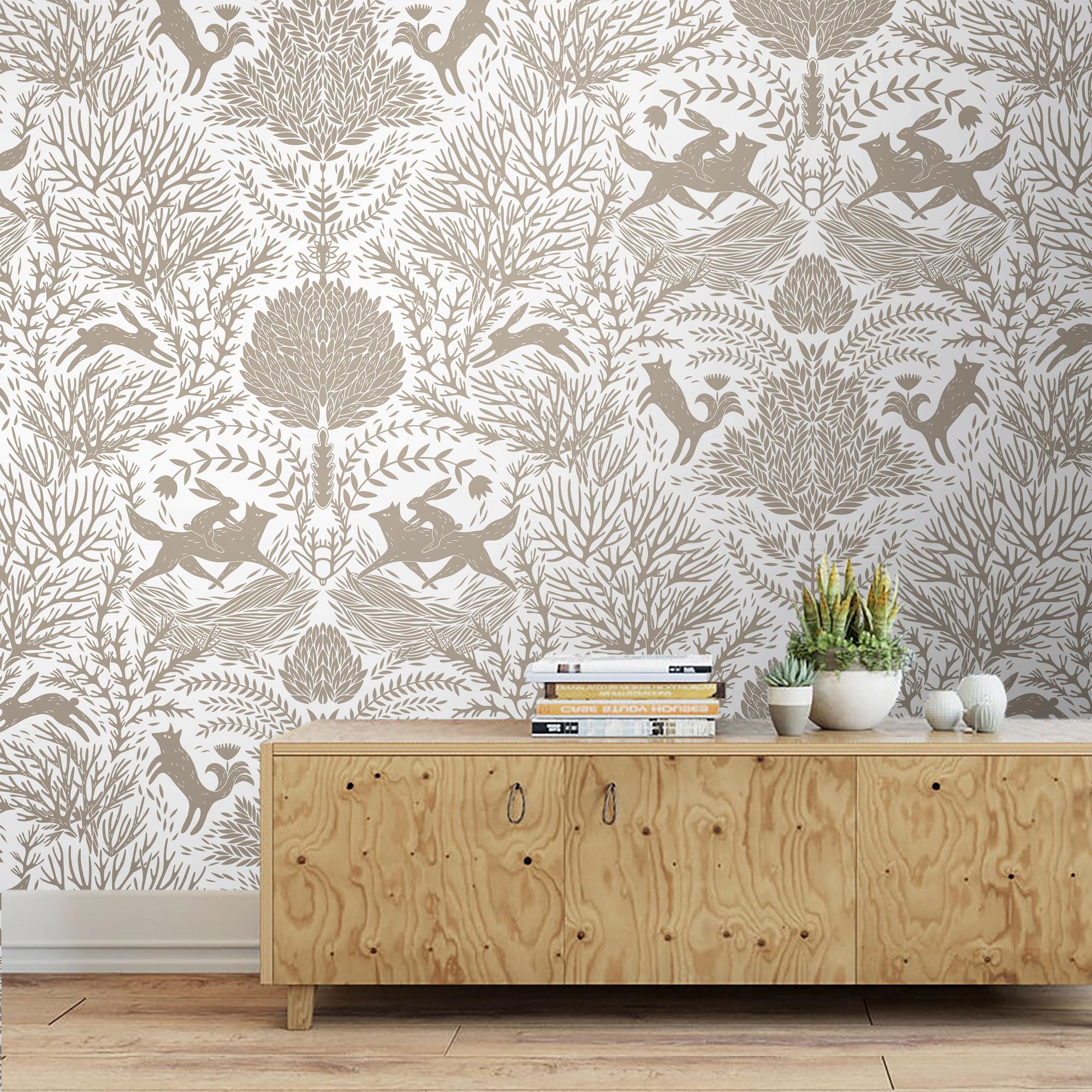 Фотообои Метсола (коричневый монотонный)