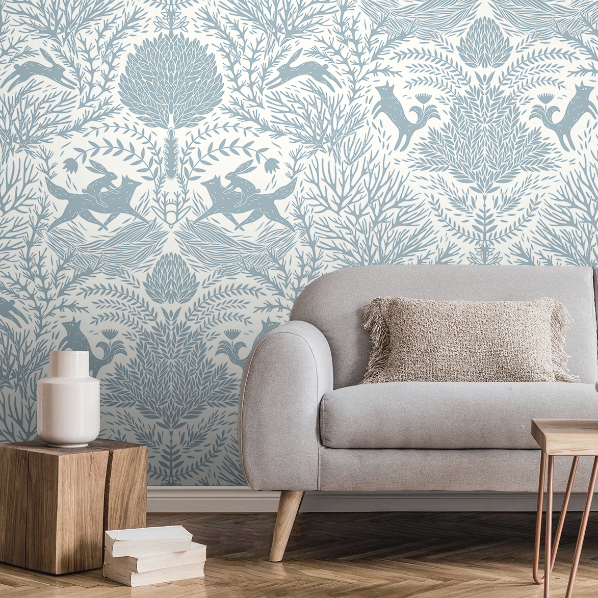 Фотообои Метсола (голубой монотонный)