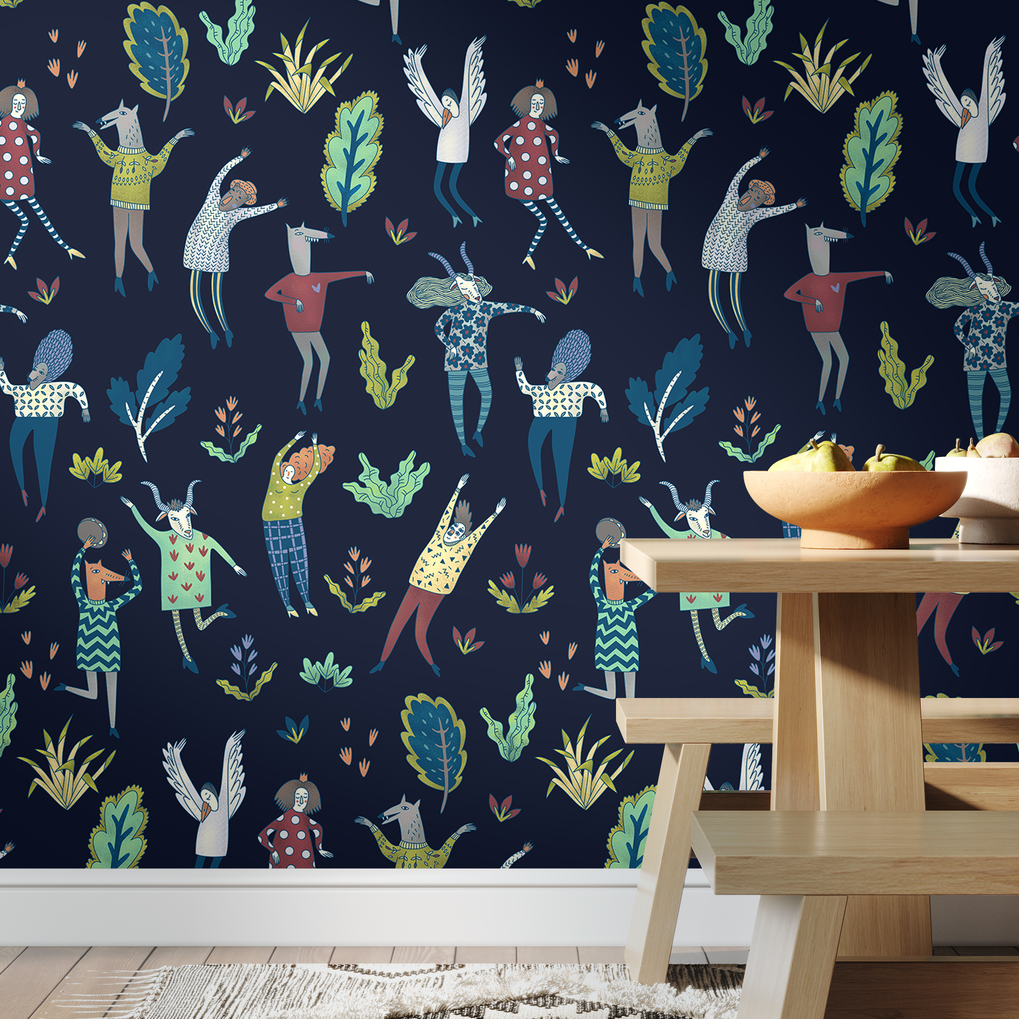 Фотообои Ило (темный фон)