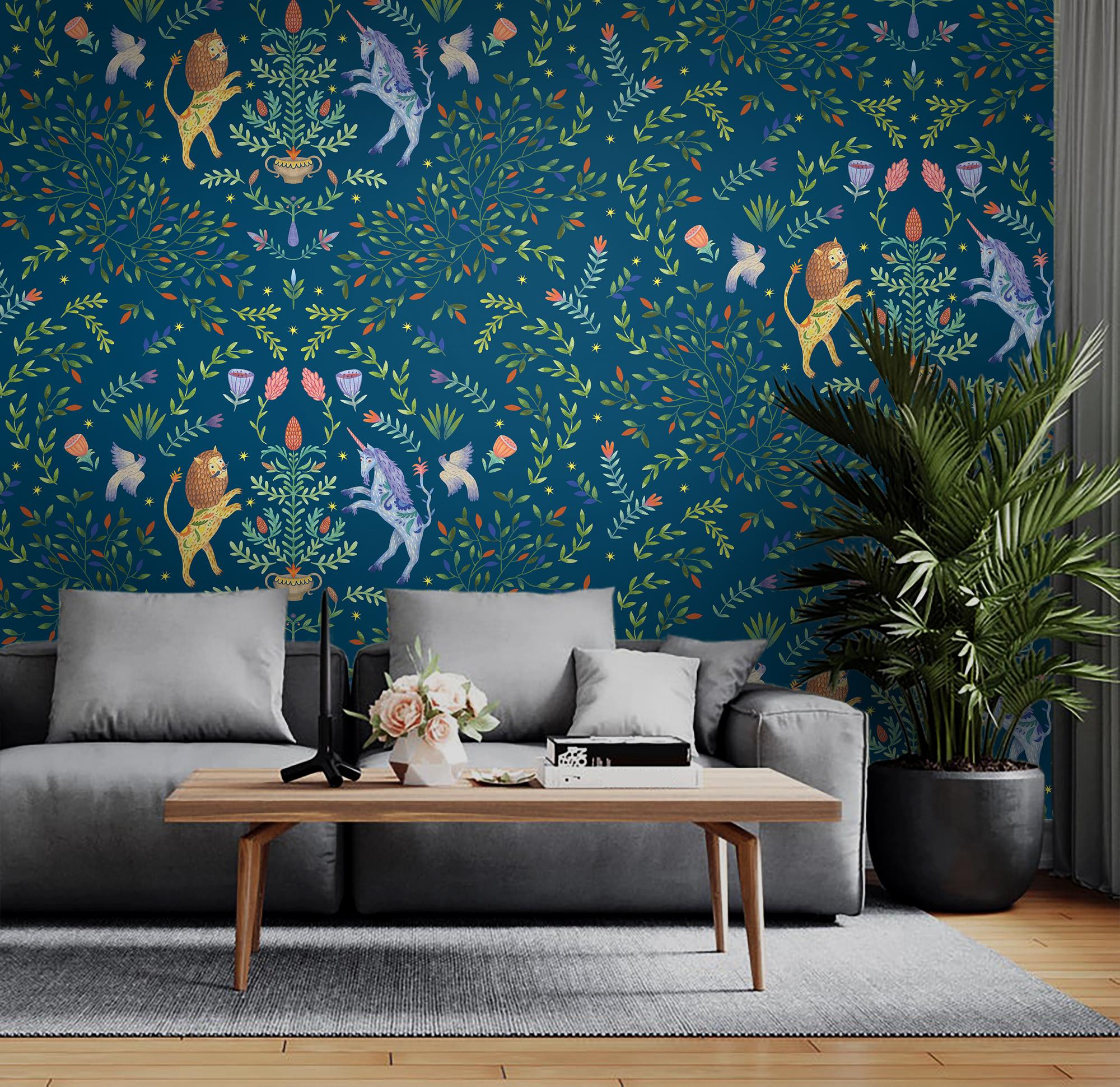 Фотообои Керка (синий фон)