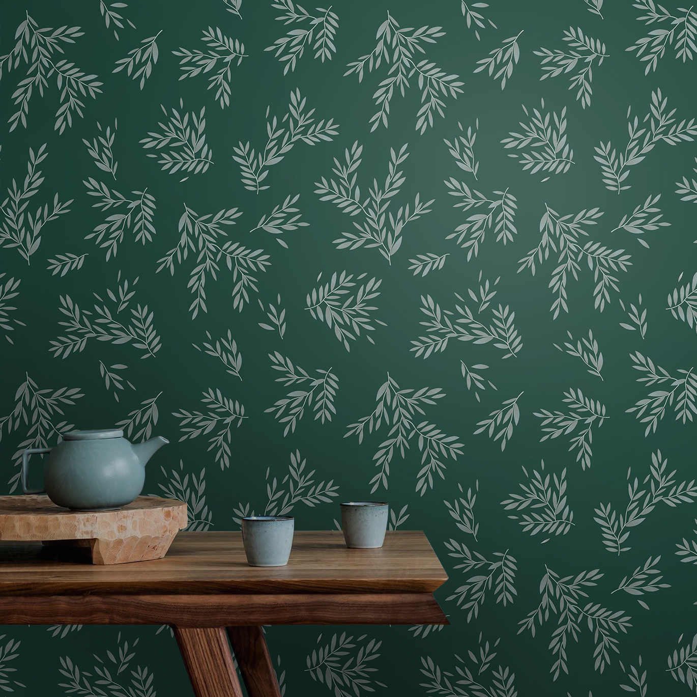 Фотообои Лeхти (зеленый фон)