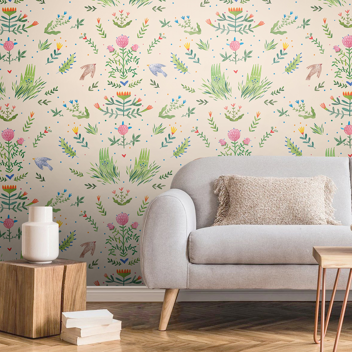 Фотообои Муса  (бежевый фон)