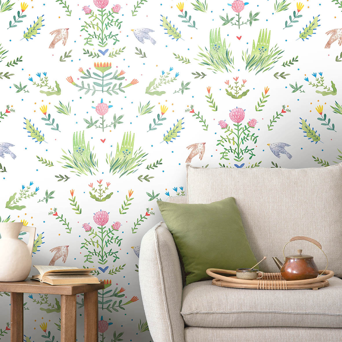 Обои Муса (белый фон)