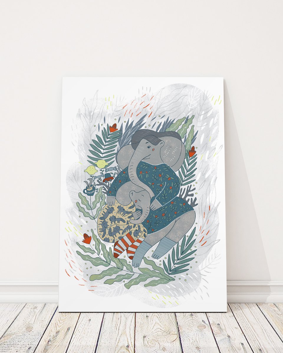 Постер Мама-слониха