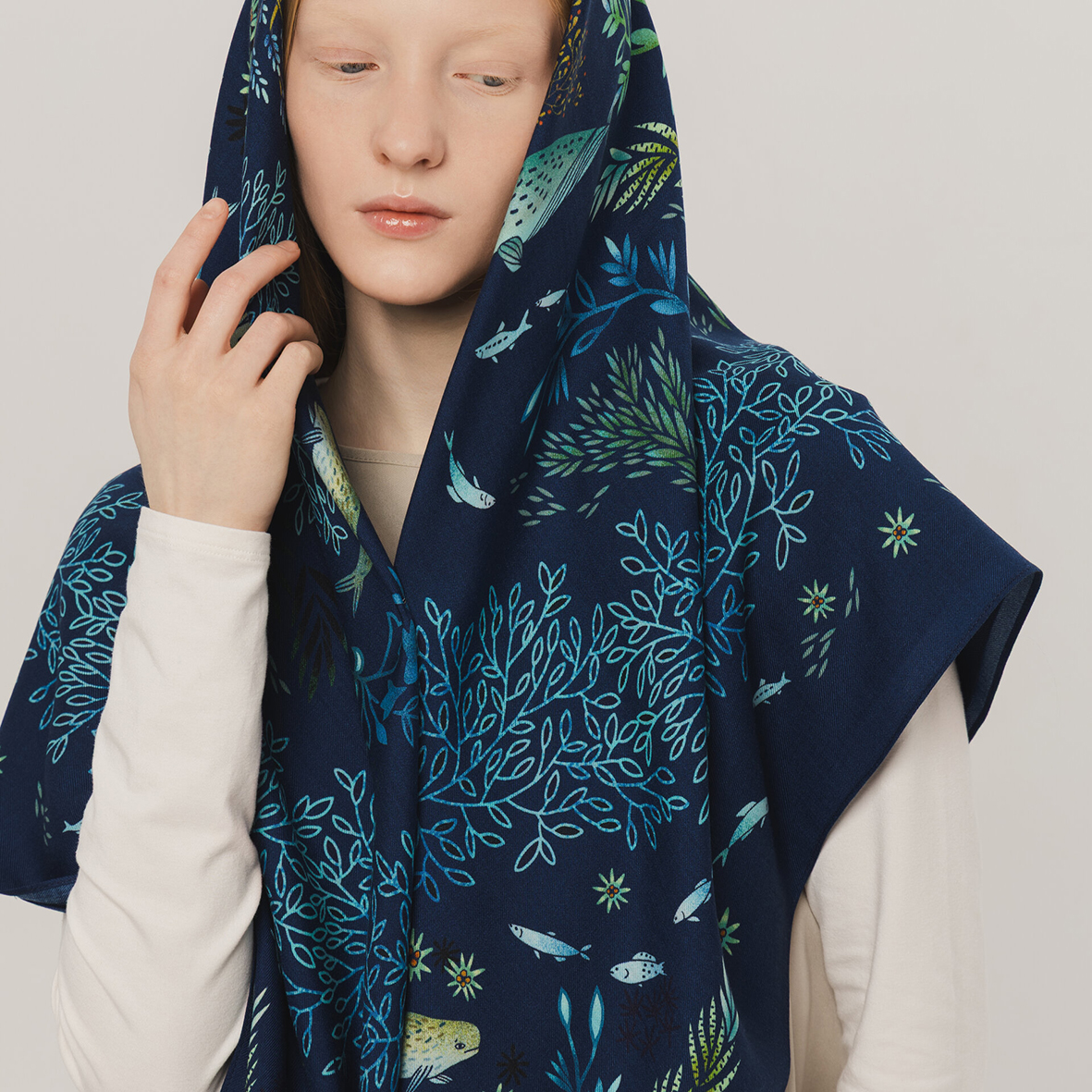 Шерстяная шаль "Луотола"