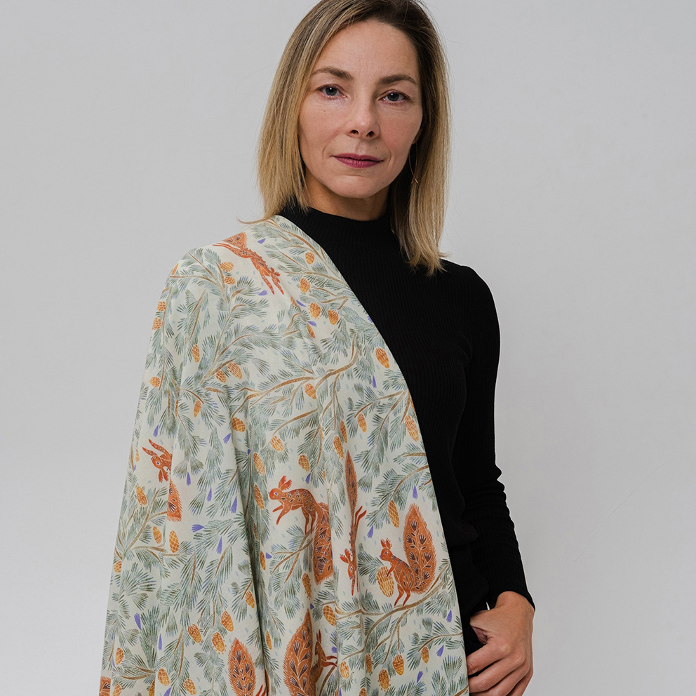 Шерстяная шаль "Урпи"