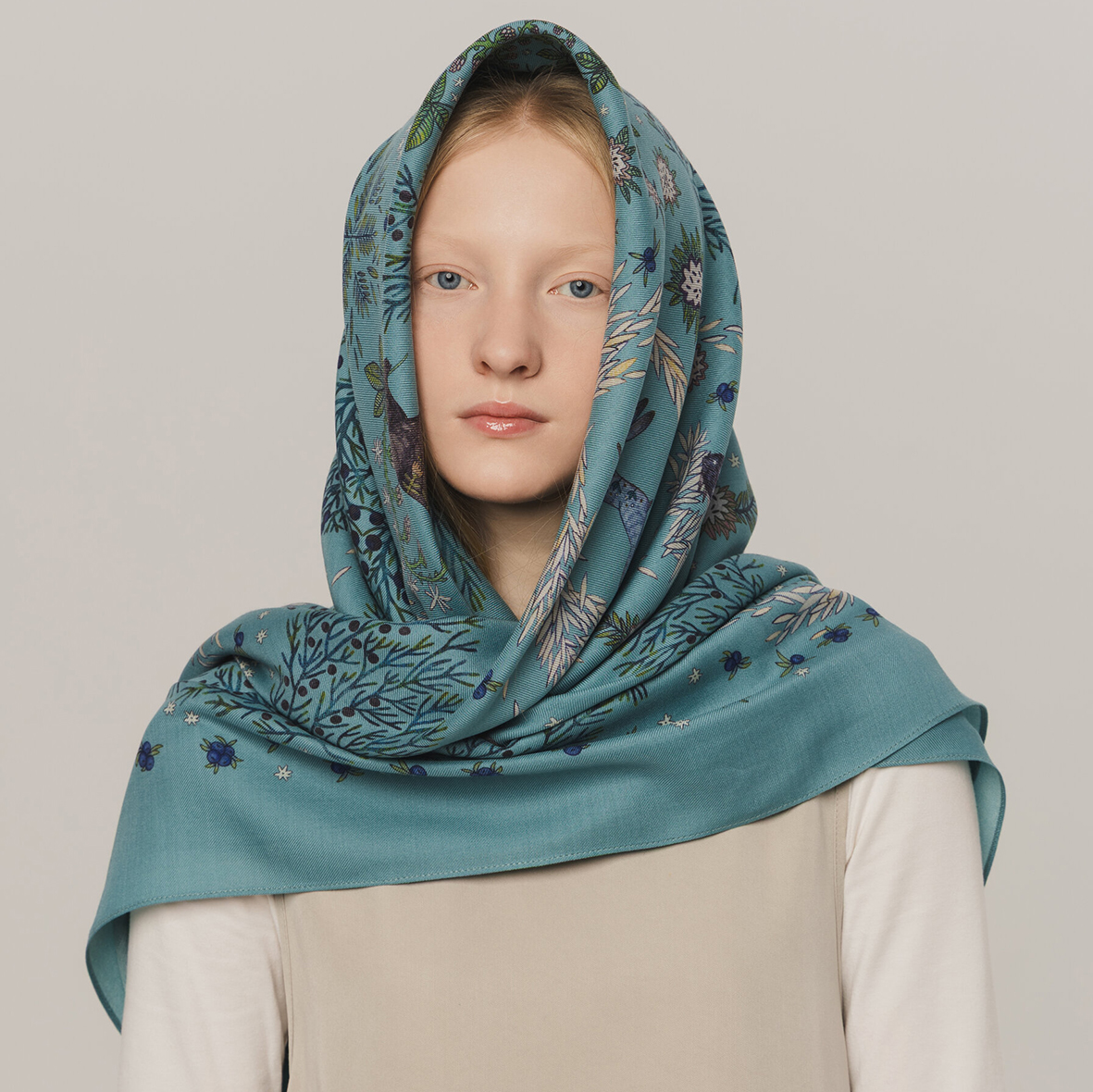 Шерстяная шаль "Ошпи"