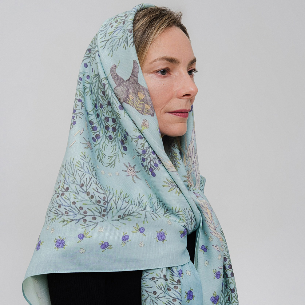 Шерстяная шаль "Ошпи"