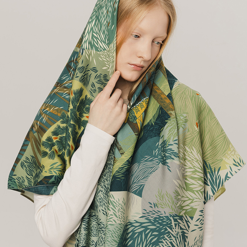 Шерстяная шаль "Хийси"