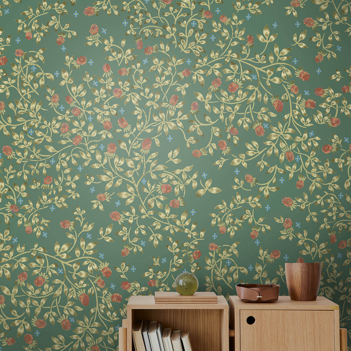 Фотообои Бобонянь (зеленый фон)