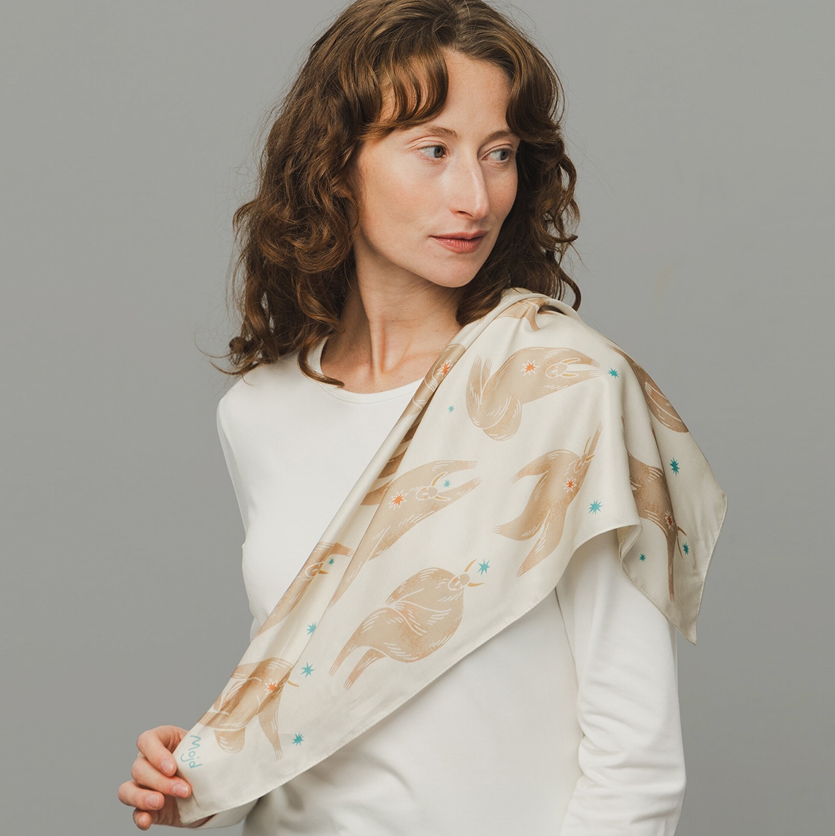 Платок "Ягморт" хлопок-шелк 65х65 см