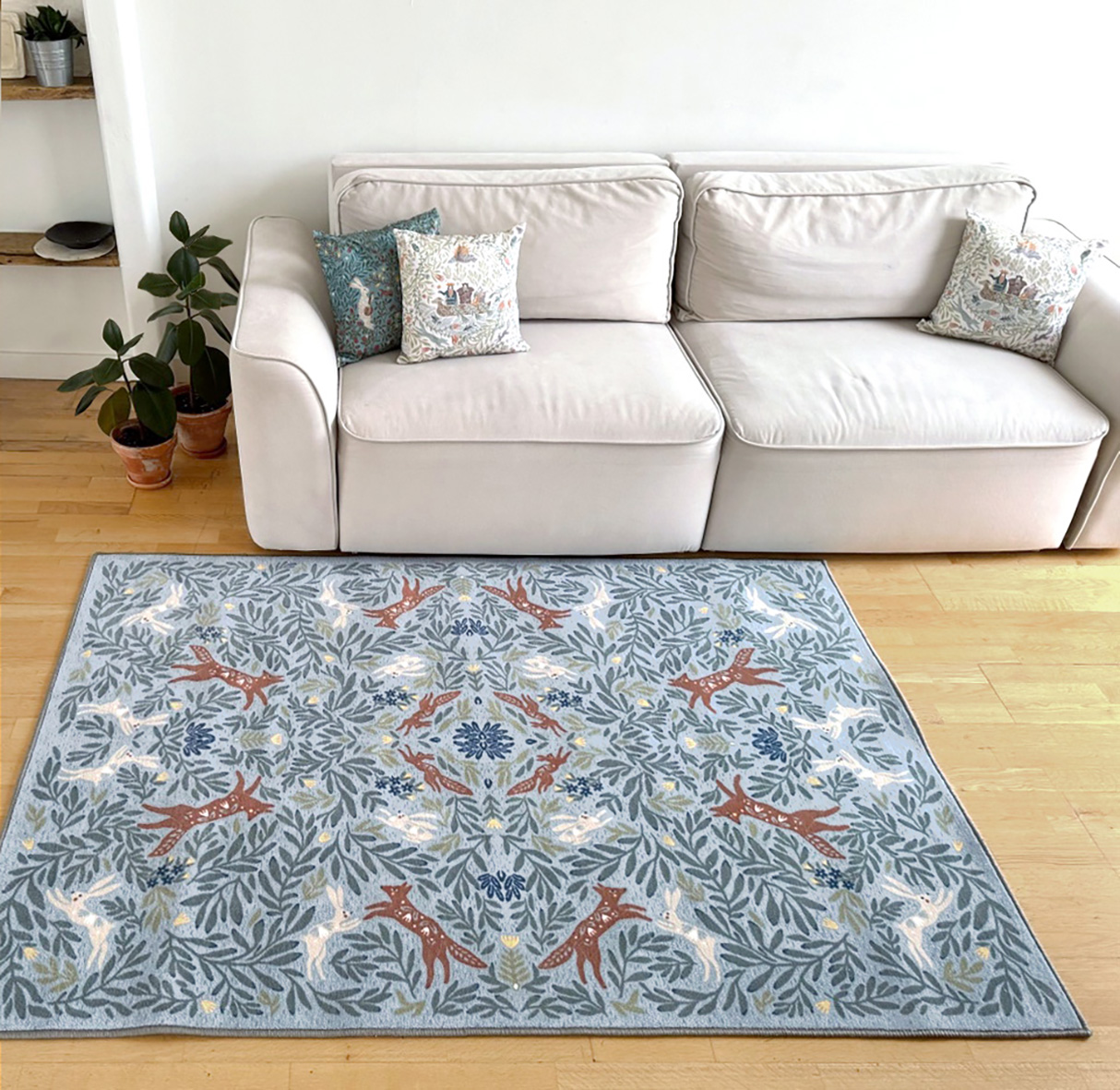 Ковер Войвыв серый (проклеенная основа)