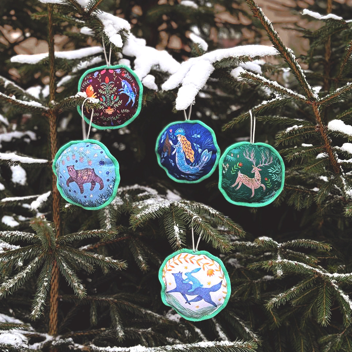 Елочные украшения. Сэт 1