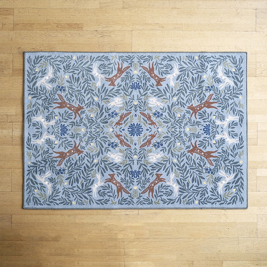 Ковер Войвыв серый  (тканая изнанка)