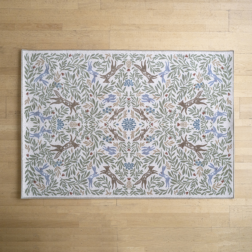 Ковер Войвыв бежевый  (тканая изнанка)