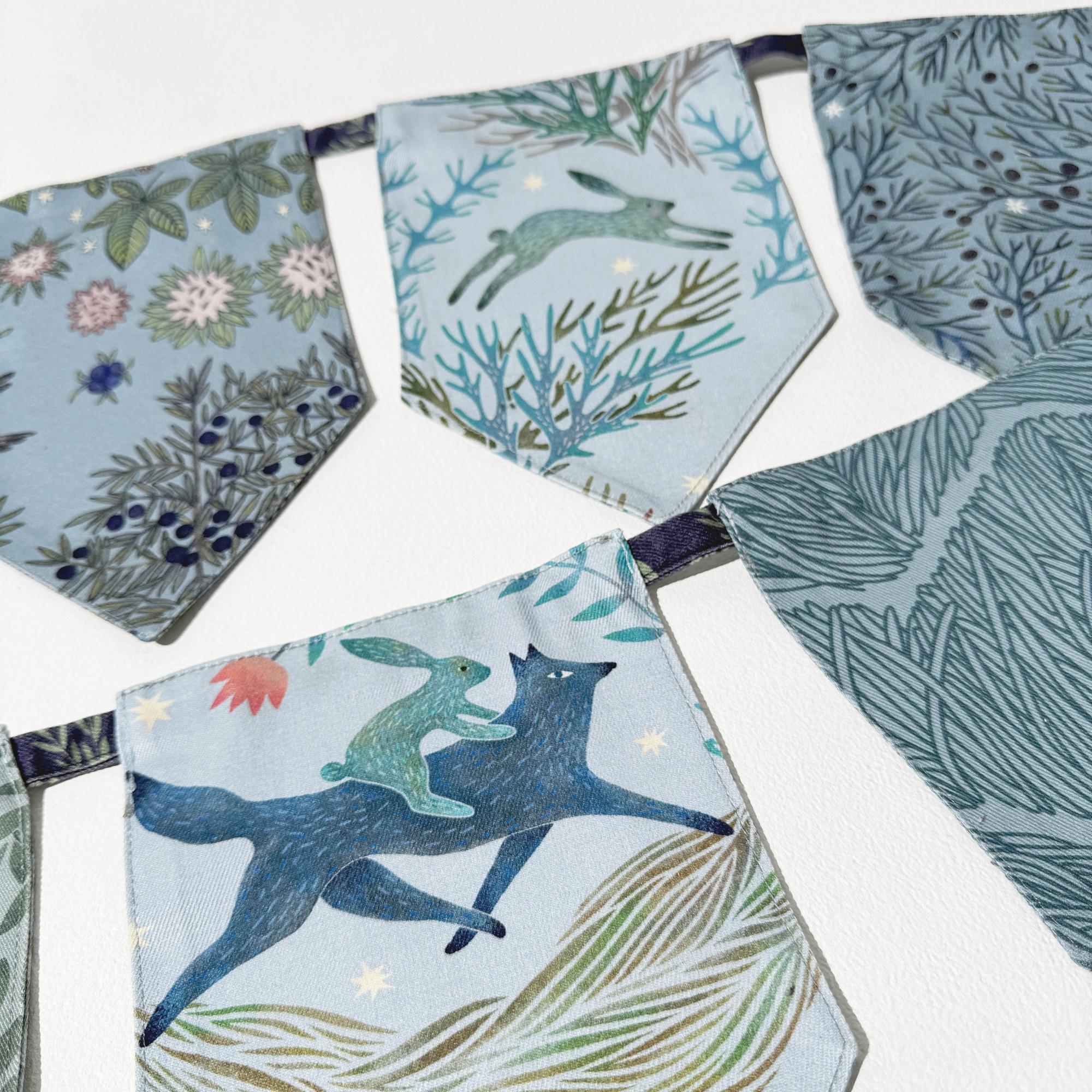 Флажки голубые