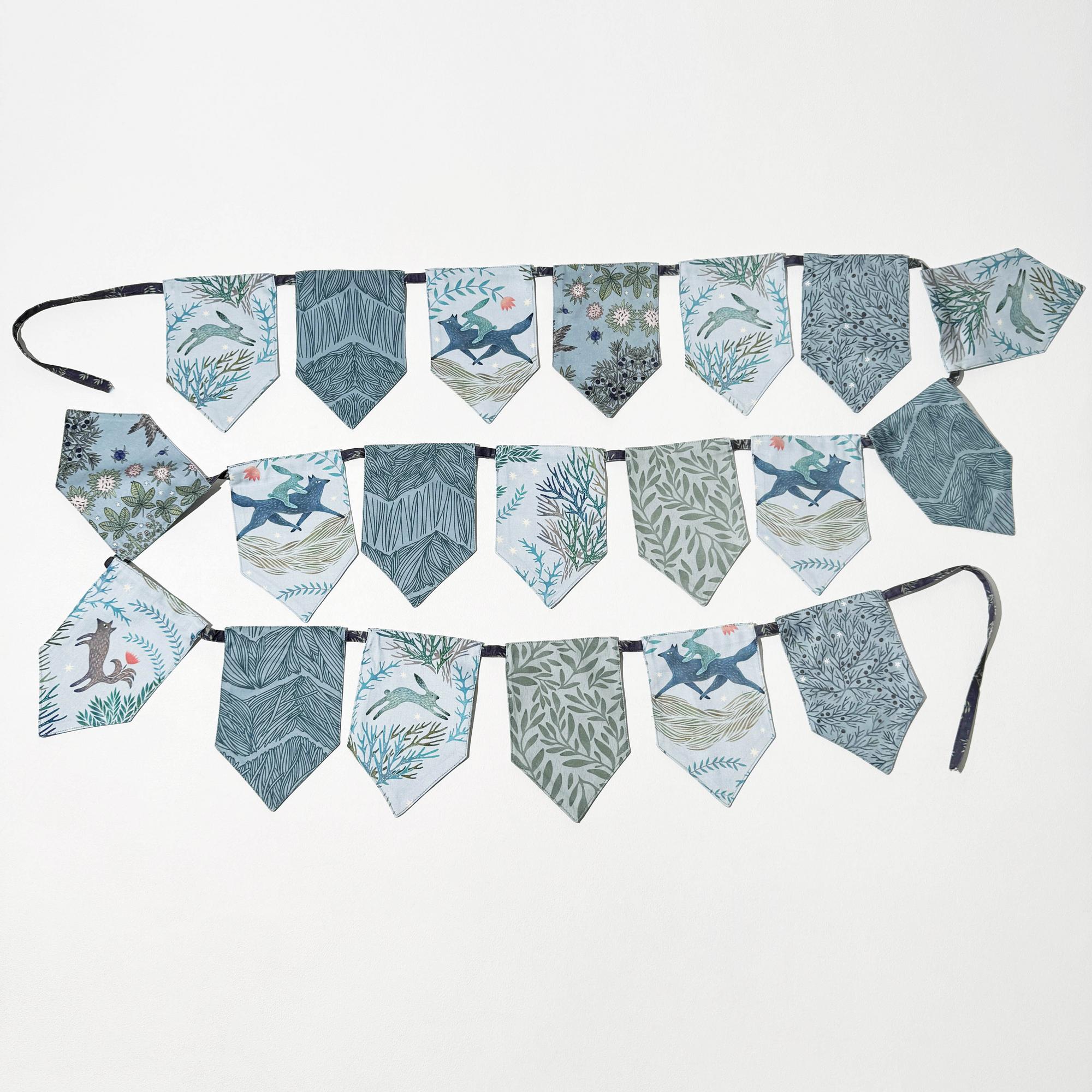 Флажки голубые