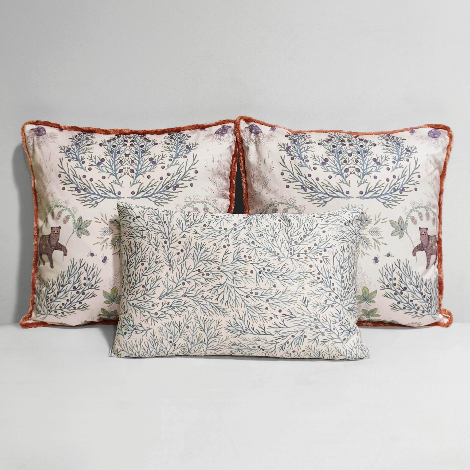 Набор подушек Ошпи бежевый фон