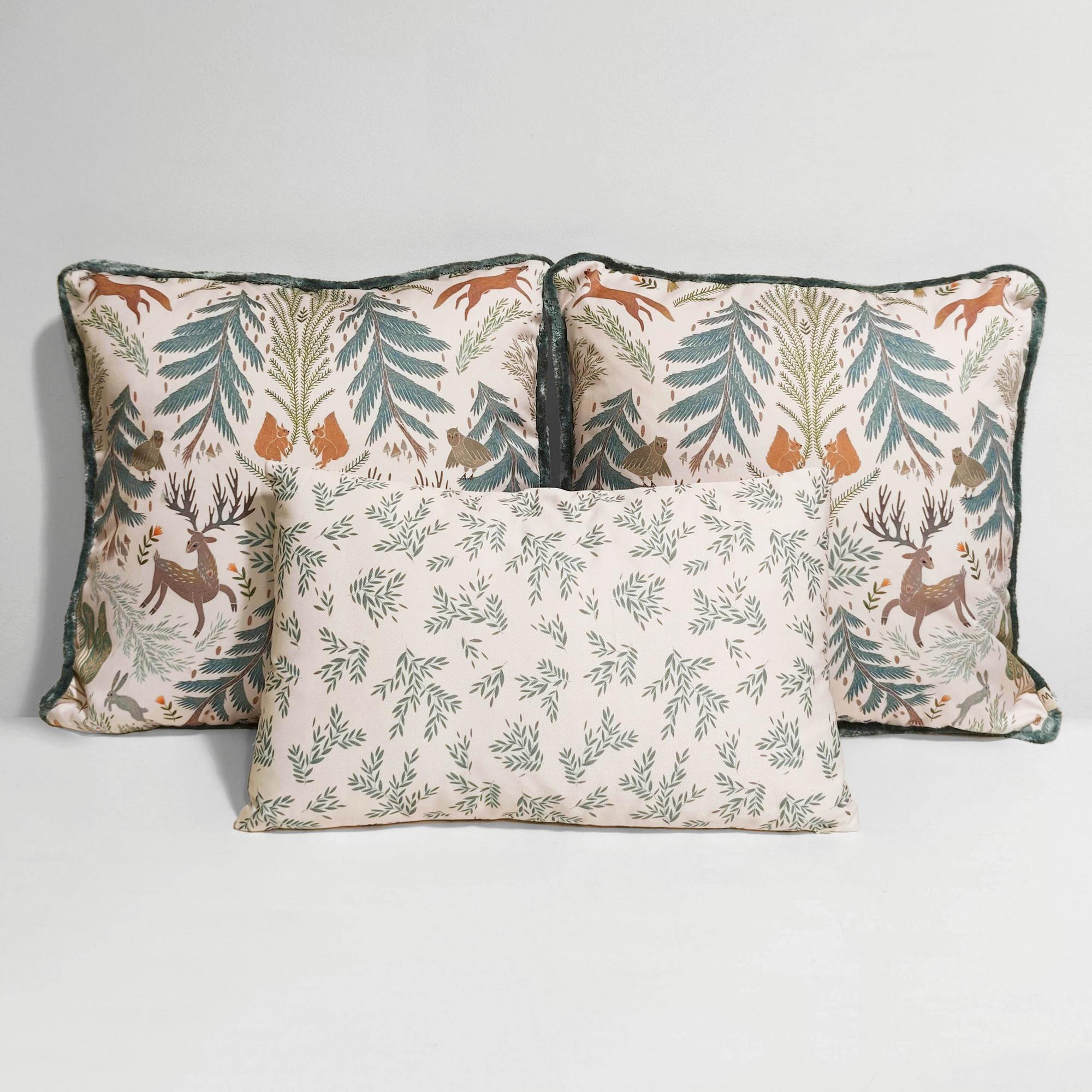 Набор подушек Сосново бежевый фон