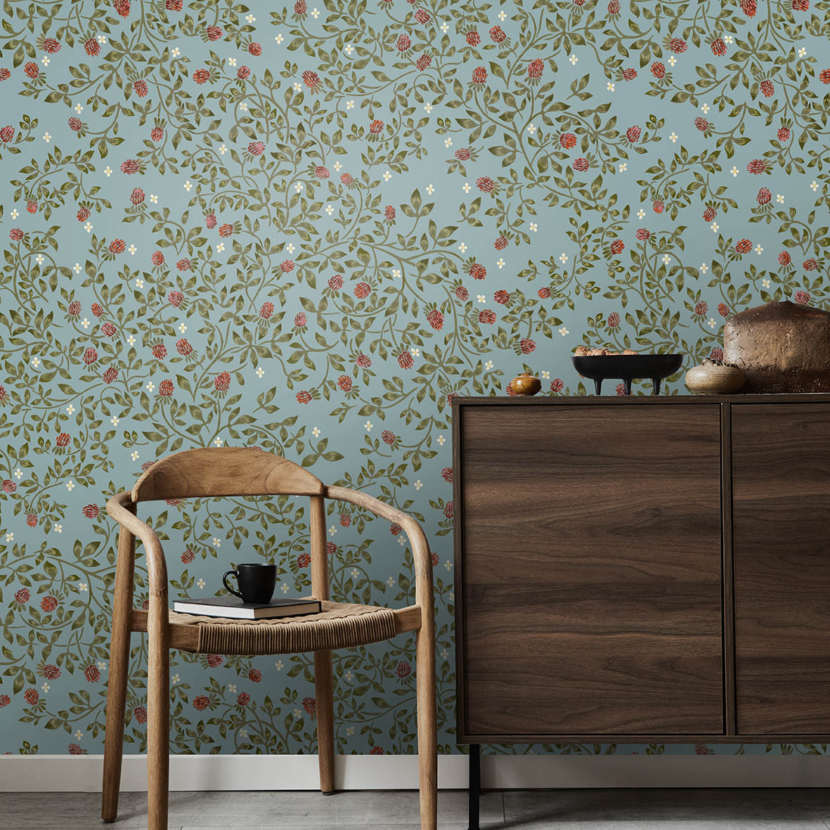 Обои Бобонянь (голубой фон)