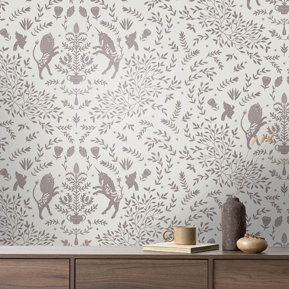 Обои Керка (монохром коричневый)