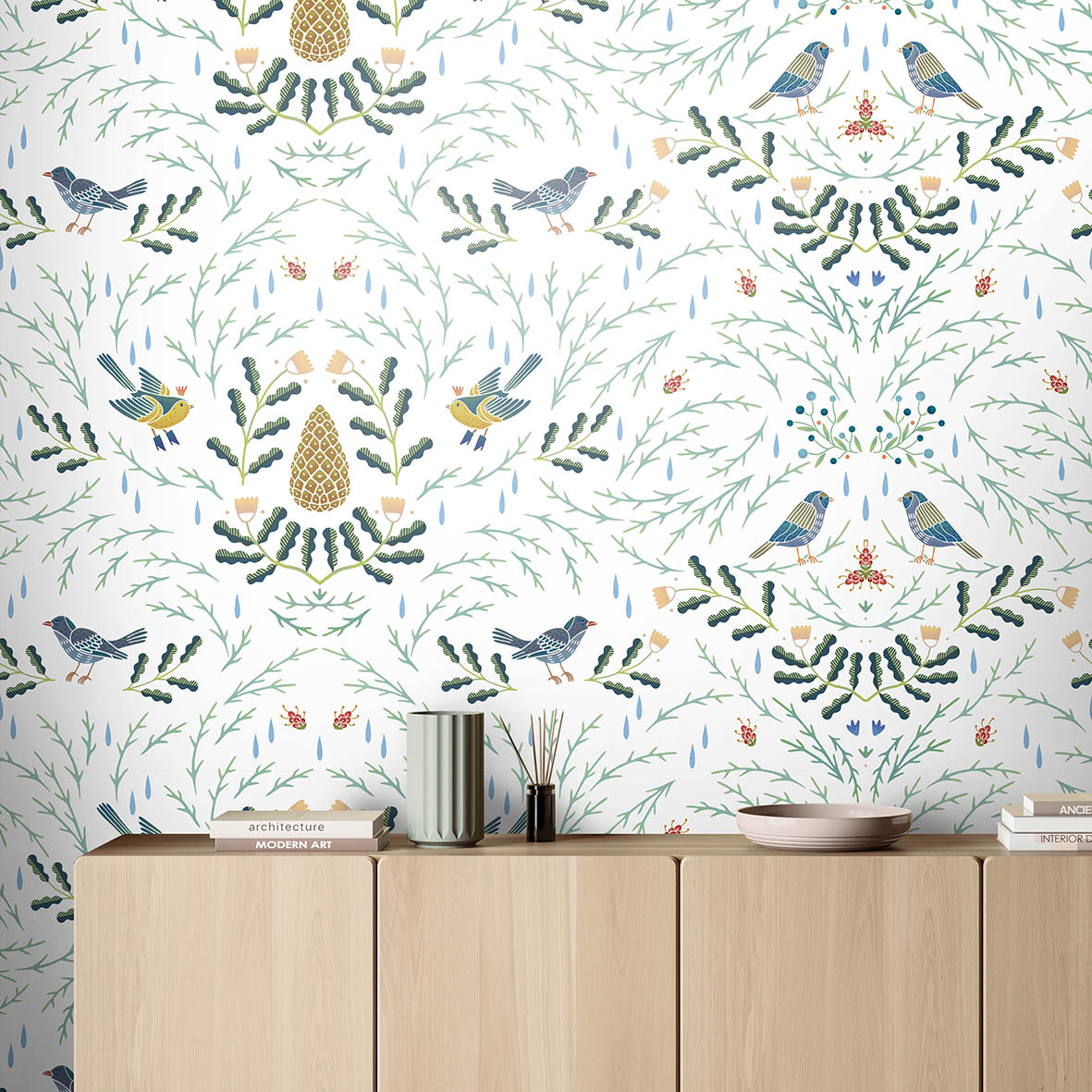 Обои Картио  (белый фон)