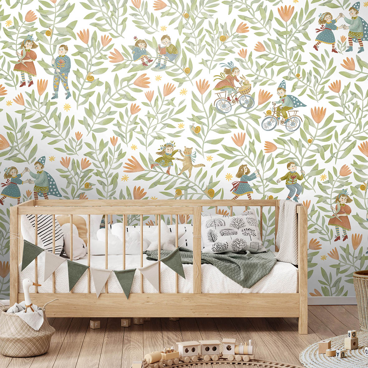 Обои Радлун (розовые цветы)