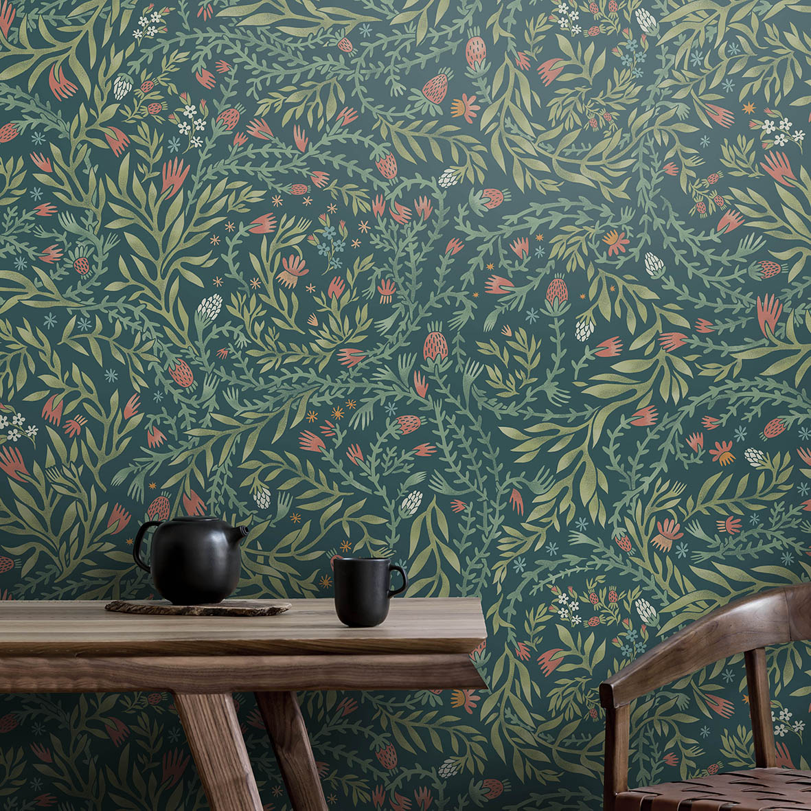 Обои Эмтор (зеленый фон)