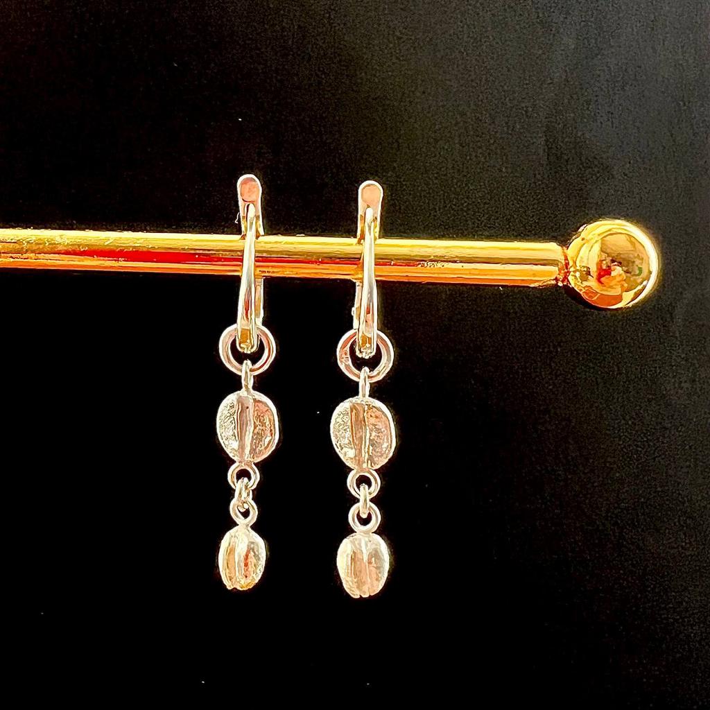 Серьги с кофейными зернами