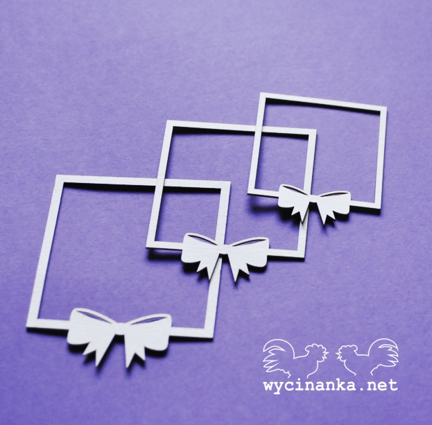 Wycinanka,чипборд,рамка_с бантиком
