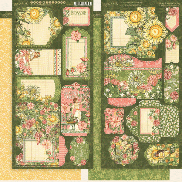 Graphic 45/Garden Goddess/высечки