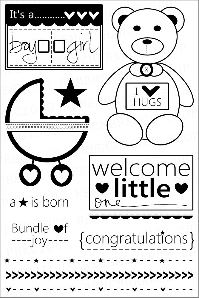 Precious remembrance/штамп/Little one