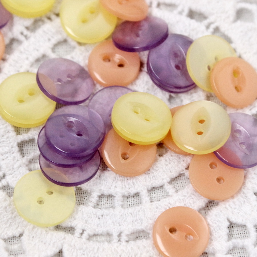 -Пуговицы, прозрачные цветные