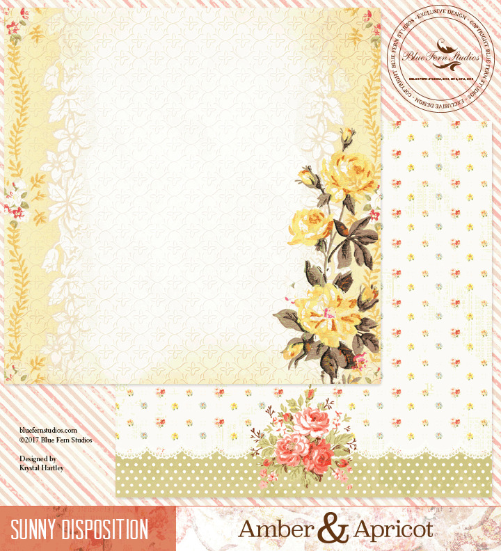 *Blue Fern/Amber & Apricot/Sunny Disposition