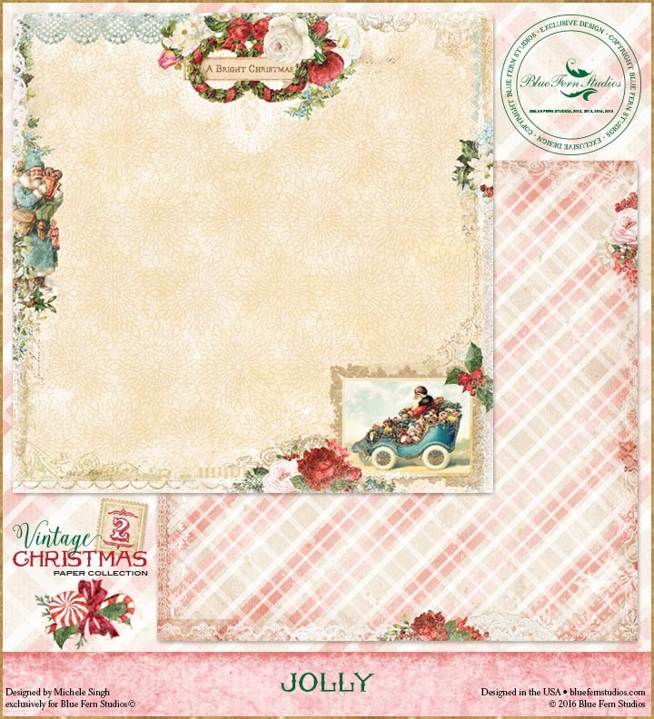 *Blue Fern/Vintage Christmas 2/Jolly