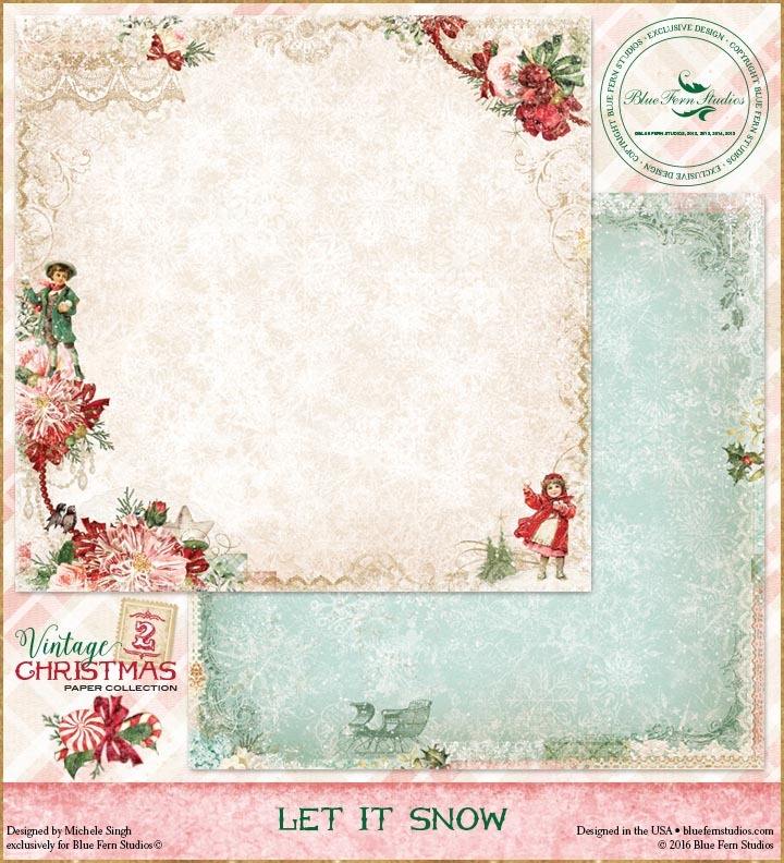 *Blue Fern/Vintage Christmas 2/Let it Snow