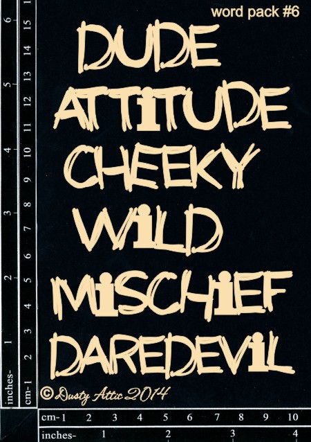 Dusty Attic,чипборд,DA1187