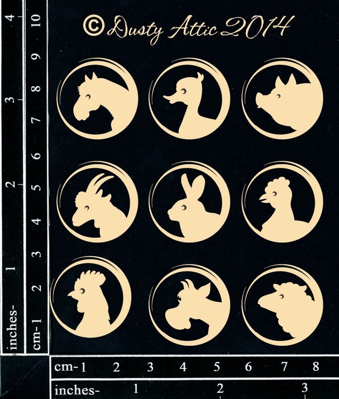 Dusty Attic,чипборд,DA1196