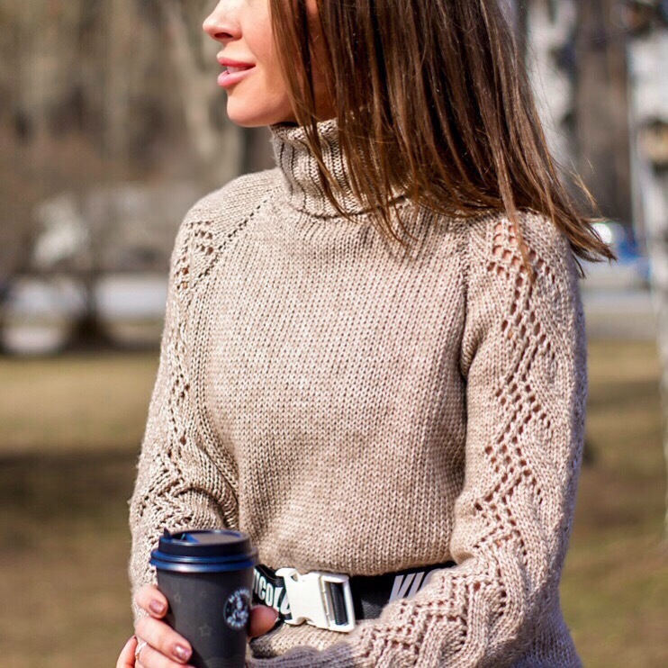 Ажурный свитер