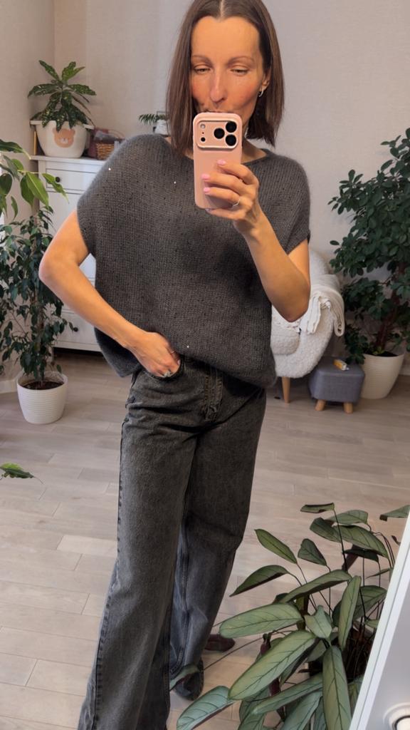 Мохеровая безрукавка