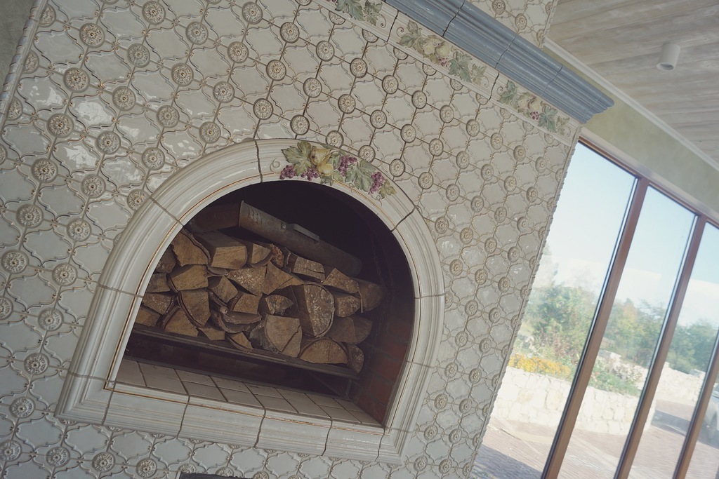 Изразцы для печи "Снежный сад"