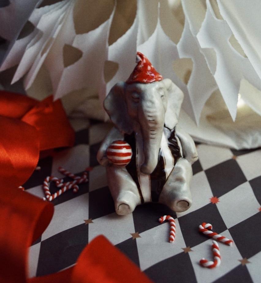 Елочная игрушка «Слон» (форма одежды - парадная)